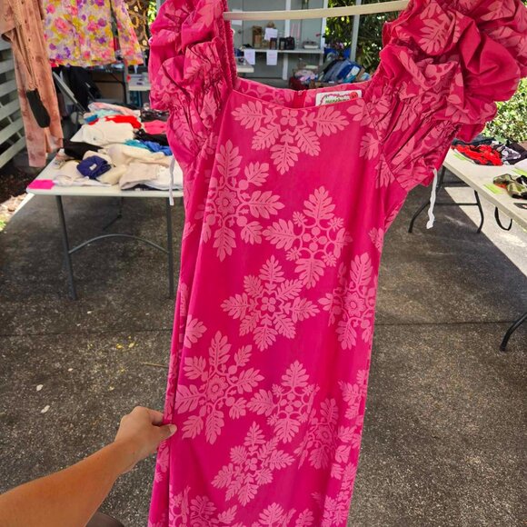 HOT PINK VINTAGE MU'UMU'U - Picture 6 of 6